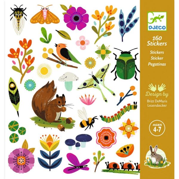 Djeco - Sticker Sheet Set: Garden