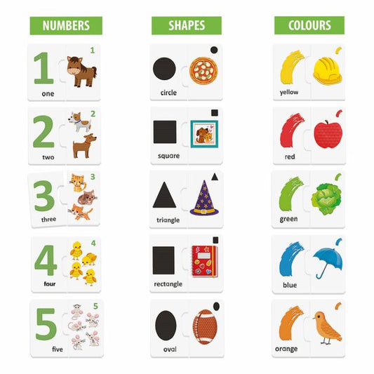 Headu Numbers Shapes and Colours Puzzle