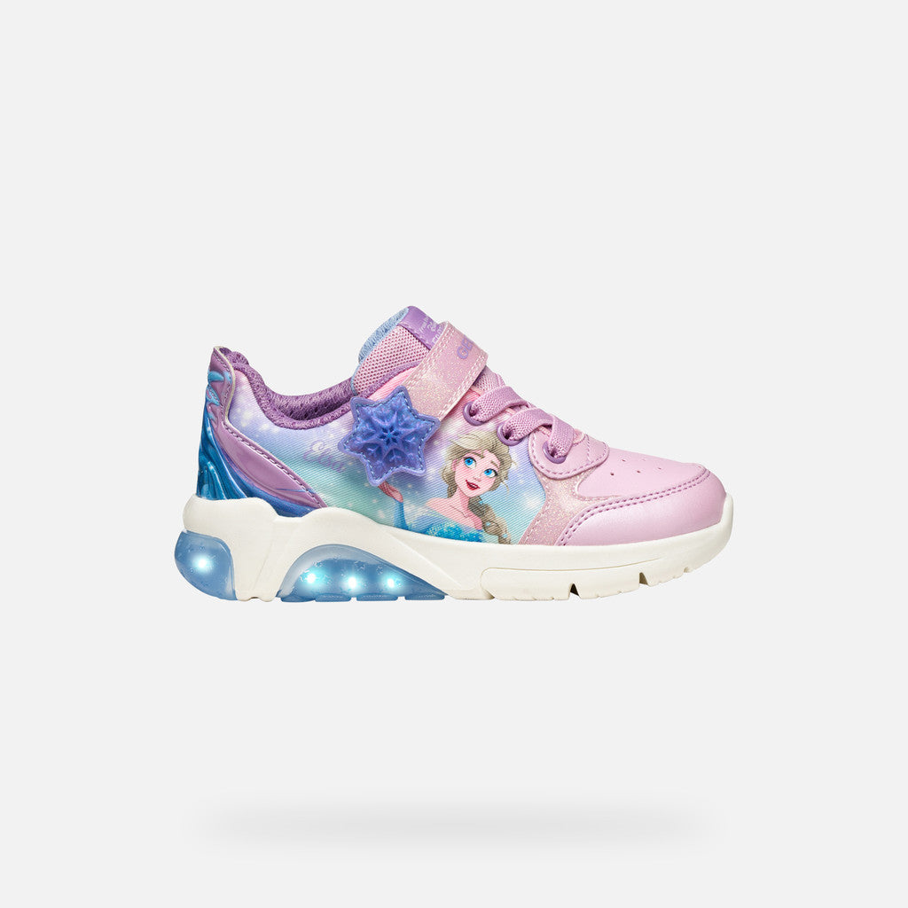 Geox Fadinlight Girl's Sneakers Disney Frozen Elsa - Pink