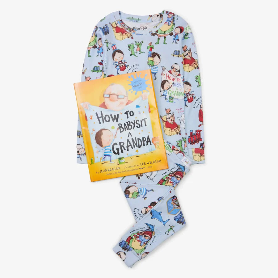 Books to Bed - How To Babysit A Grandpa - Flat Pack PJ Set With Book