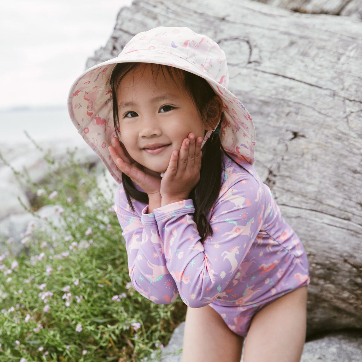 Jan & Jul Kids Water Repellent Bucket Hat Unicorn 1