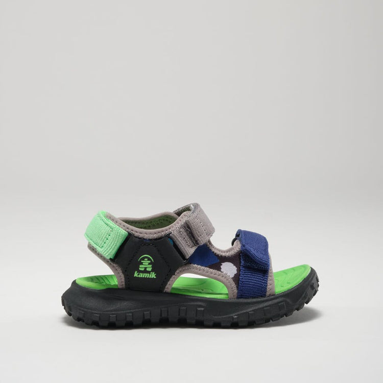 Kamik Harbor T Toddlers' Open-Toe Sandals - Black/Charcoal