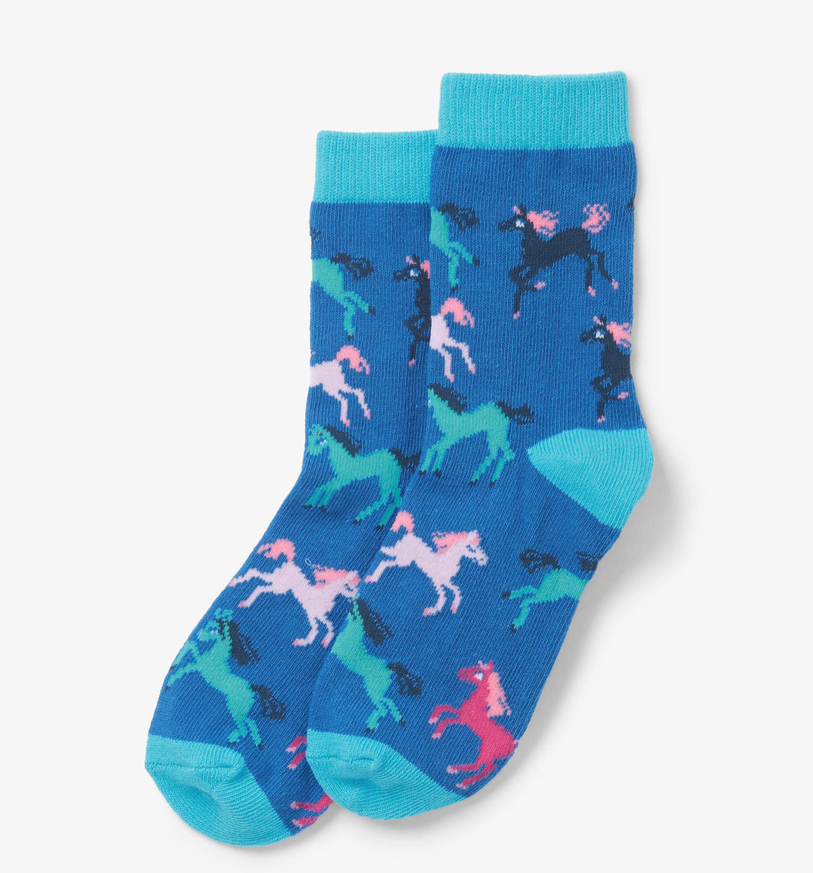 Hatley Prancing Horses Crew Socks, children's socks