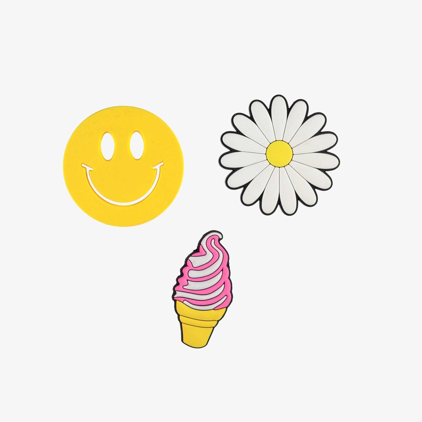 Souris Mini A trio of decorative accessories for our beach tote bags - Yellow