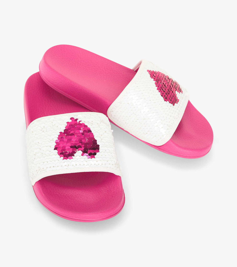 Hatley - Sequin Hearts Slide on Sandals