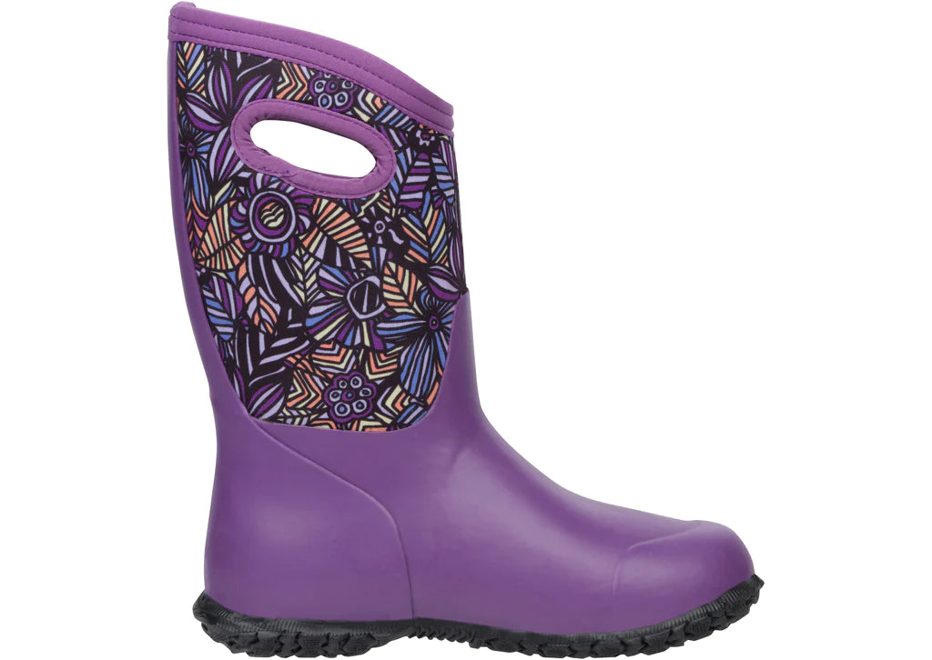 BOGS Kids York Printed Insulated Rain Boot — waterproof, insulated, children's boots — alternate view