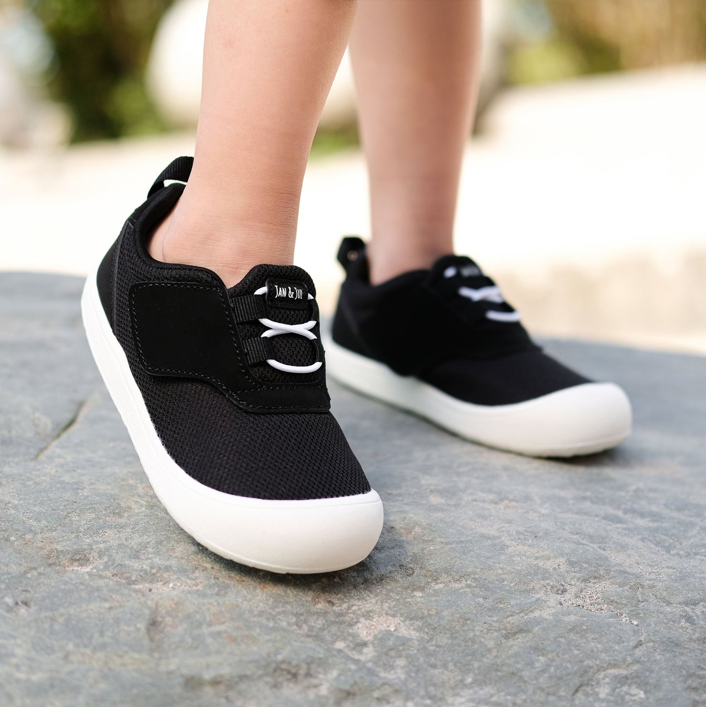 Jan & Jul Kids Mini-Flyer Shoe - Black Tie