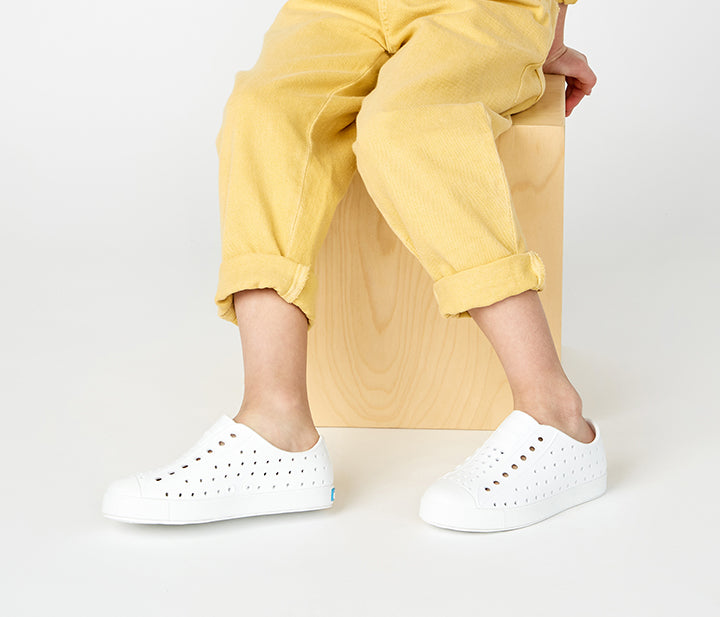 Native Shoes Jefferson Kids' Classic Slip-On Sneaker – Lightweight, Water-Friendly EVA | Core Colours