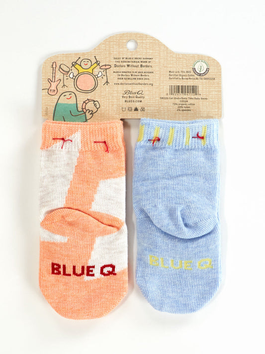 Blue Q - I Call The Shots Now/ It's Baby Time Baby Socks (0-12M)