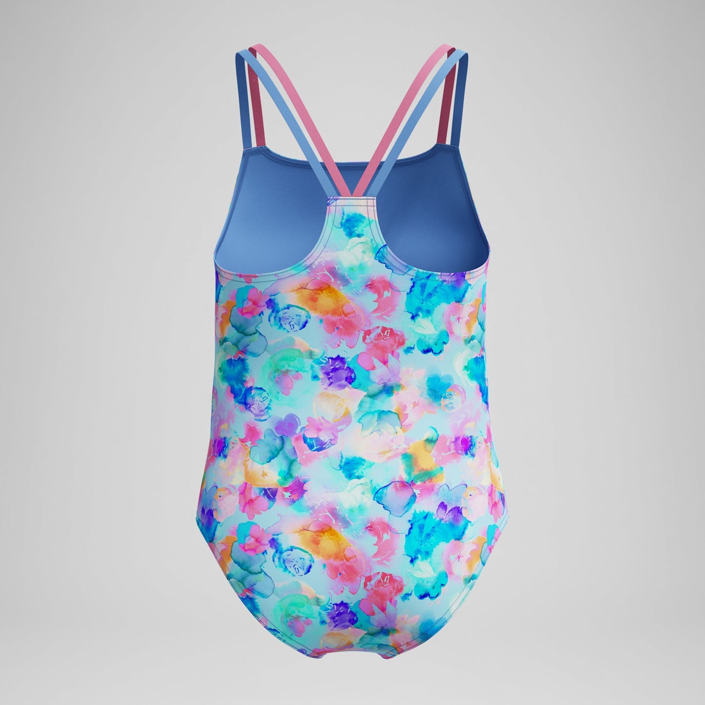 Speedo Strappy Printed One Piece Swimsuit Periwinkle blue 6