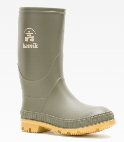 Kamik Stomp Kids' Rain Boot (Toddler) — waterproof, rain gear, children's shoes — closeup view