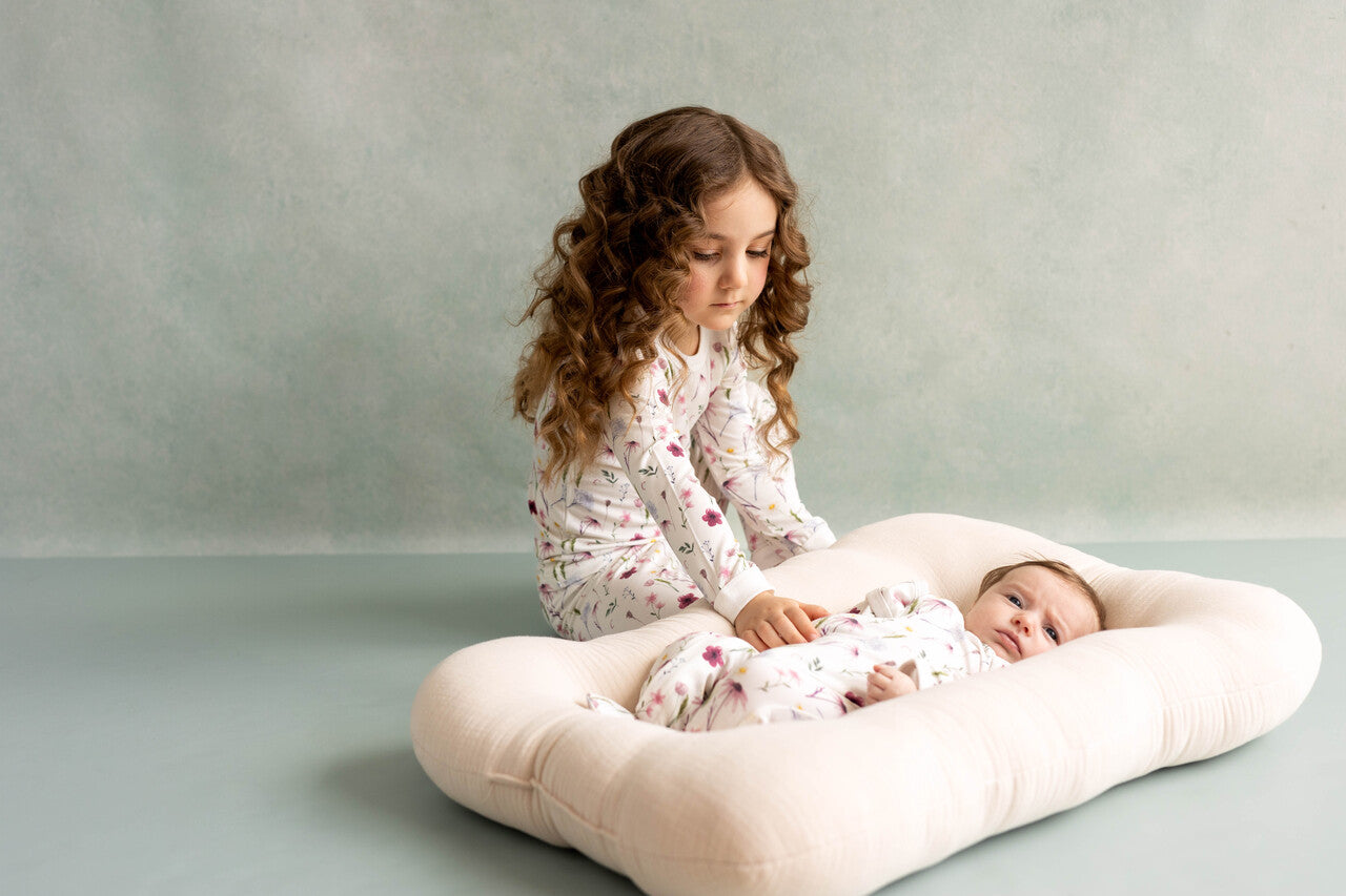 Coccoli Long Sleeve Modal Pyjama - Floral on Cream