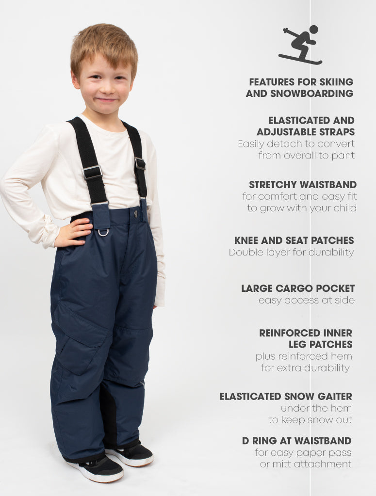 Therm Kids - Snowrider Convertible Ski Overalls