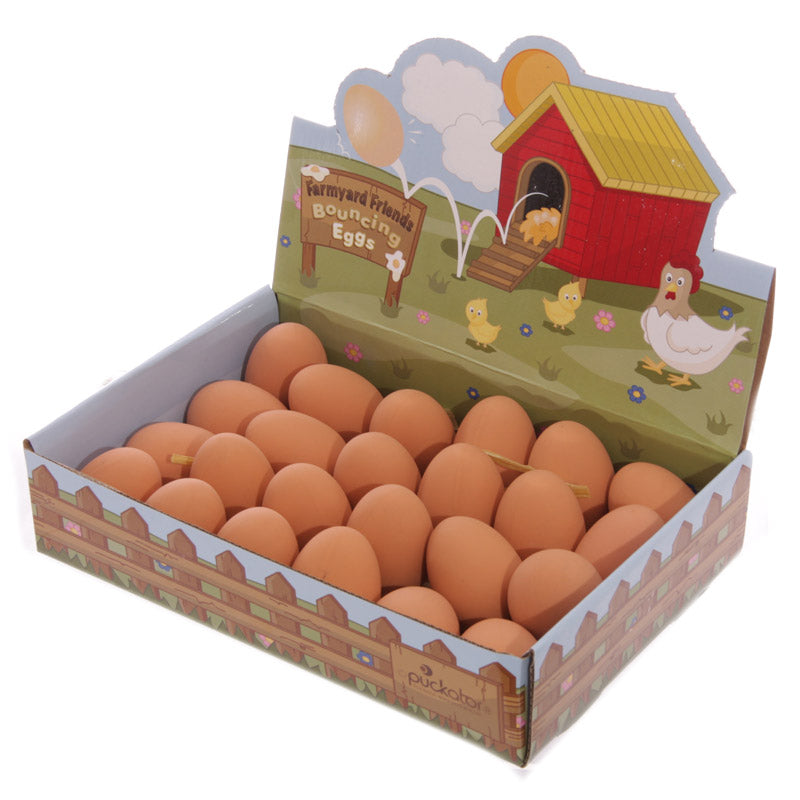 Puckator Bouncing Rubber Egg (Card Display)