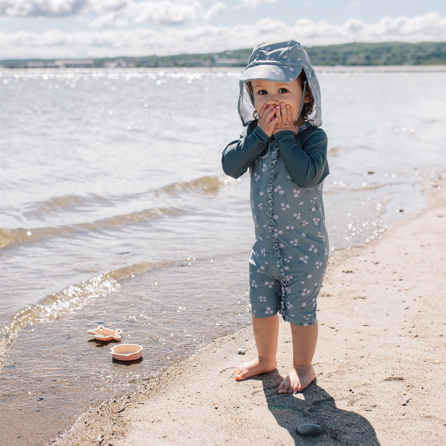 Perlimpinpin Swim Beach UV Protective Sun Suit - Floral