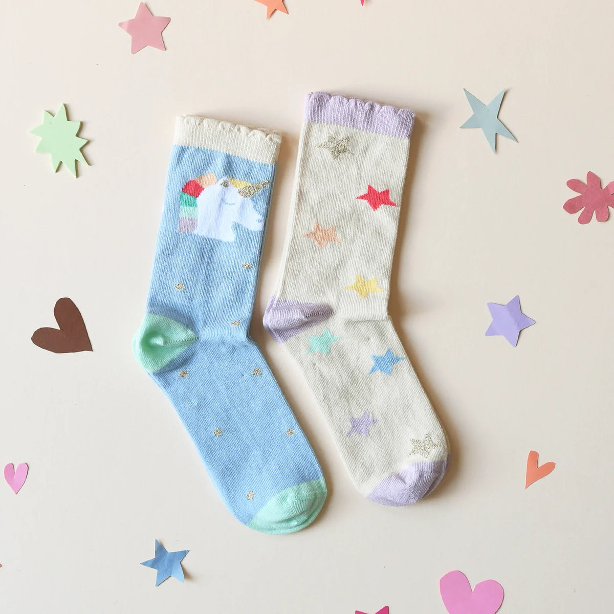 Rockahula Rainbow Unicorn Socks 2 Pack