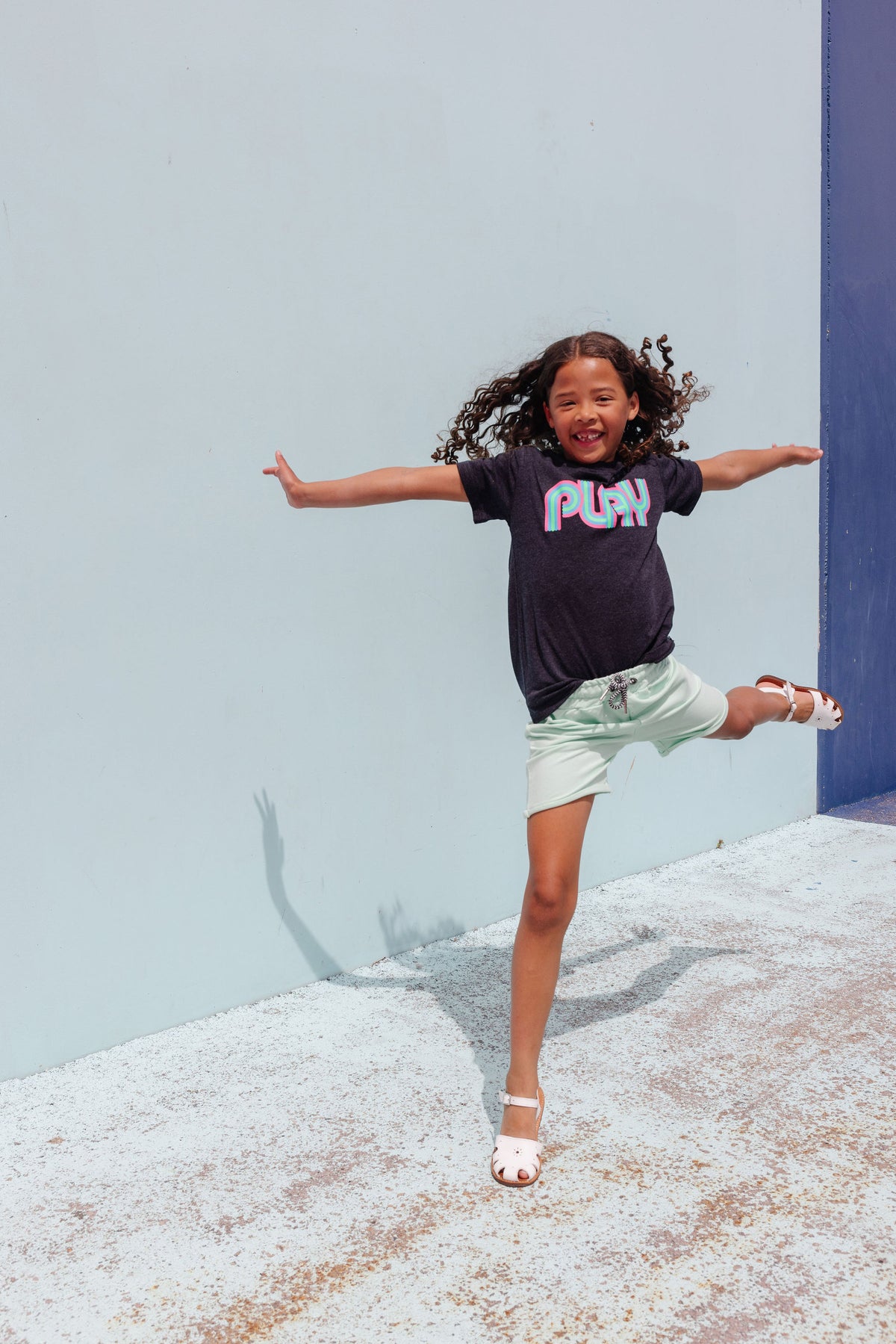Whistle & Flute Clothing Neon Play T-Shirt, children's tops — detail view