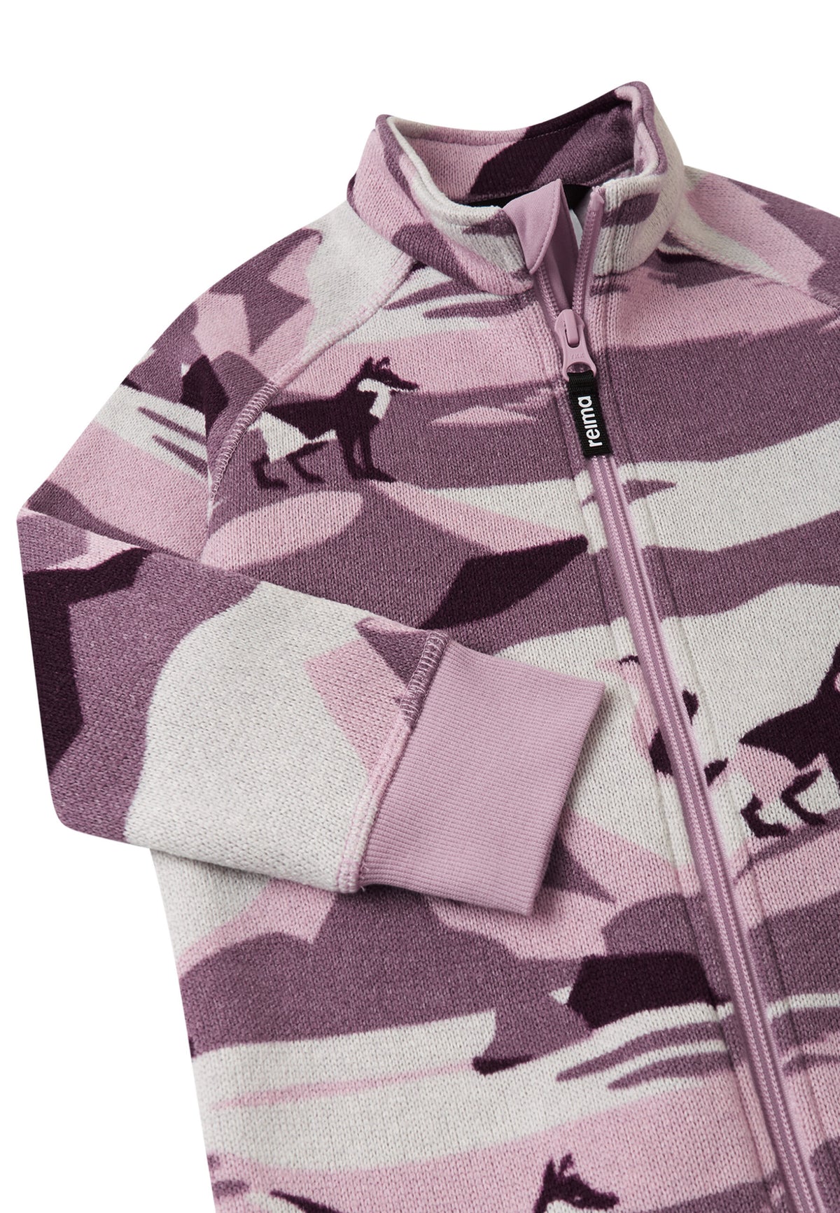 Reima - Toddlers fleece overall Myytti Deep purple – Back View