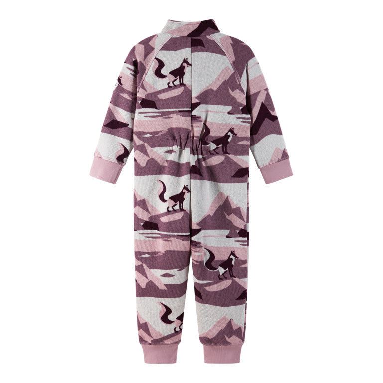 Reima - Toddlers fleece overall Myytti Deep purple – Side View