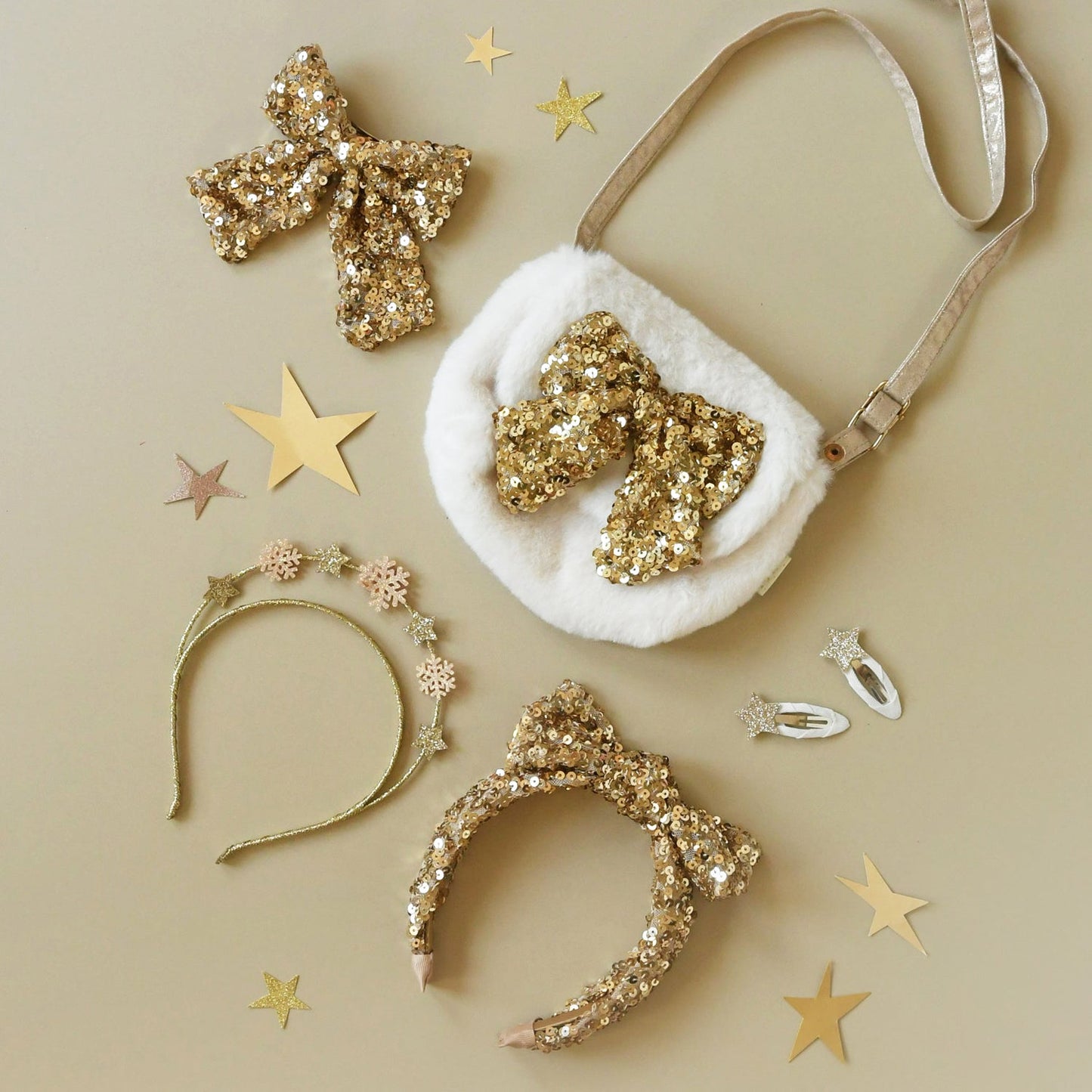 Rockahula Bedazzle Sequin Bow Clip