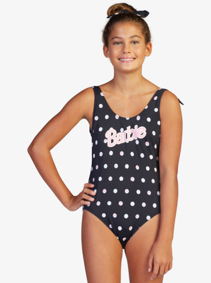 Roxy - Barbie Polka Dot Low Back One Piece Swim Suit - 5Y