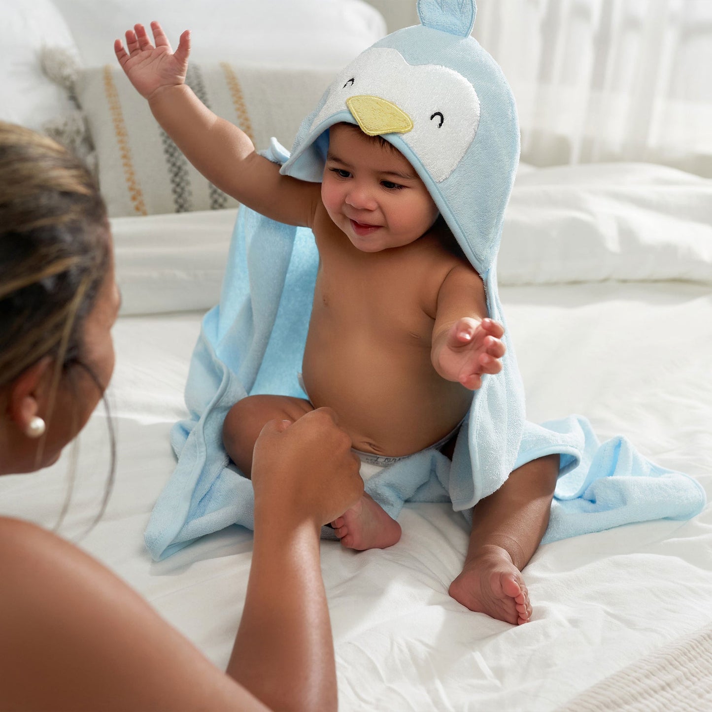 Gerber - 4pc Bath Set - Blue Penguin