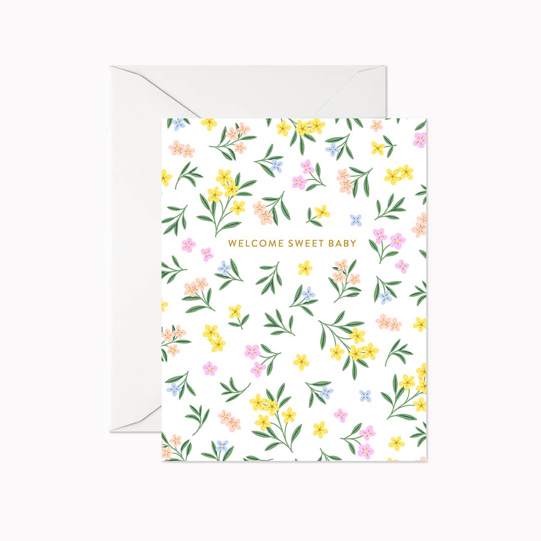 Linden Paper Co. - Welcome Sweet Baby | Greeting Card