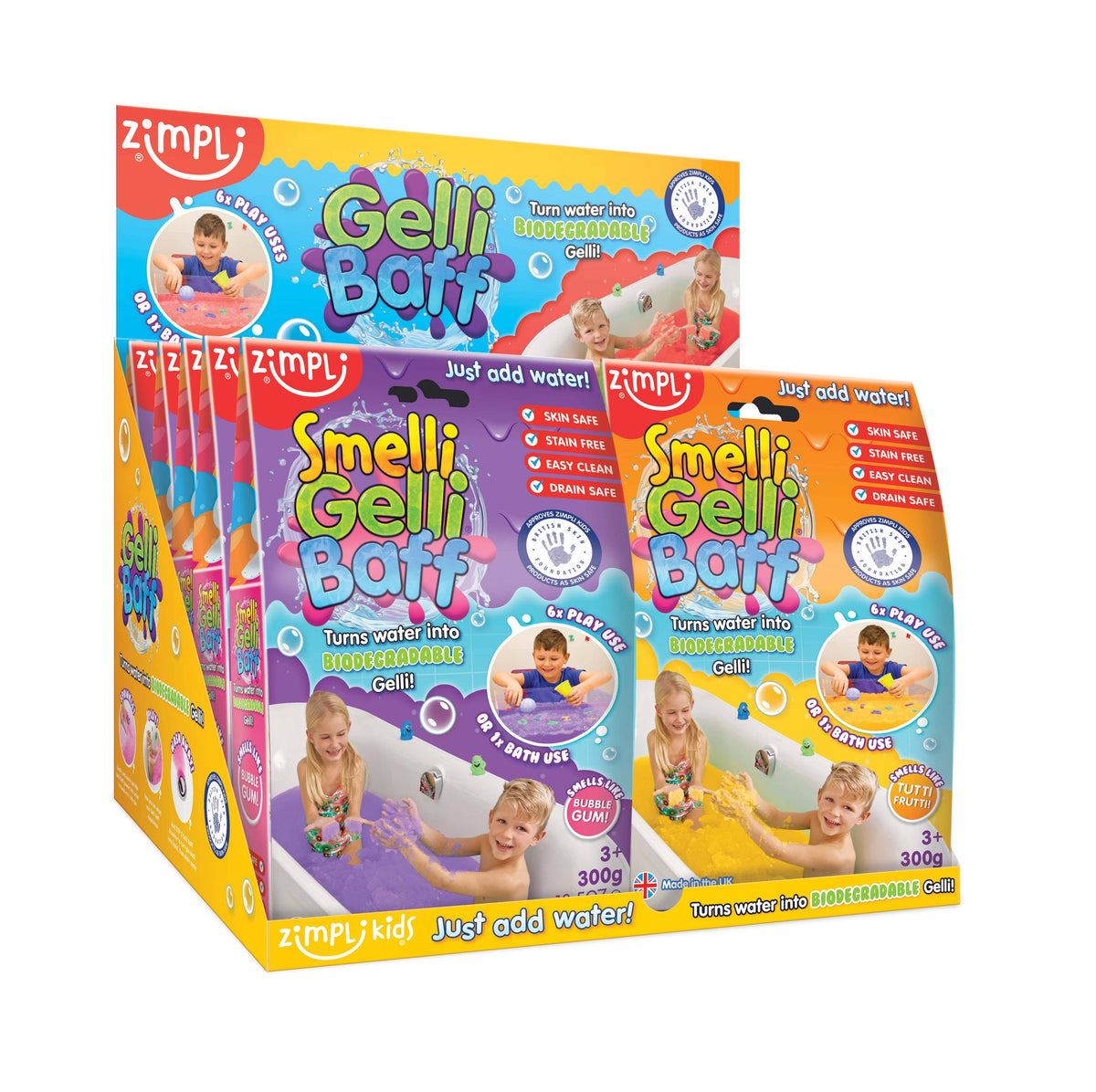 Zimpli Kids - Zimpli Smelli Gelli Baff - Uk Made Kids Sensory Bath Toy