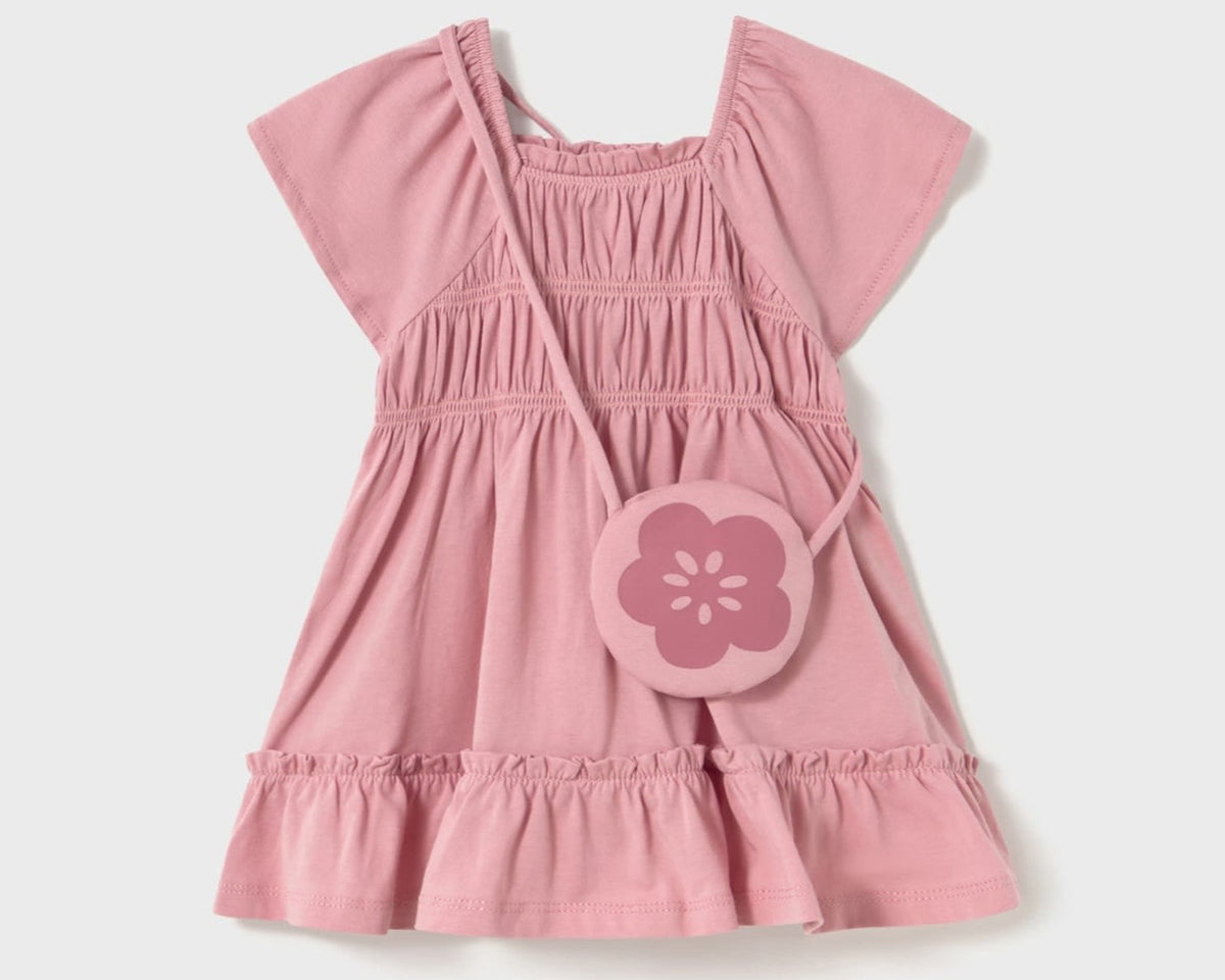 Mayoral Baby Girl Dress with Bag Rosado
