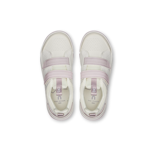 On The Roger Kids Lifestyle Shoe - Ivory | Orchid