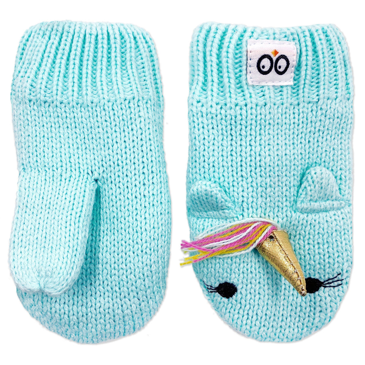 ZOOCCHINI - BabyToddler Knit Mittens Allie Alicorn