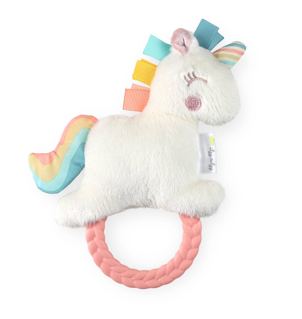 Itzy Ritzy - Ritzy Rattle Pal Plush Rattle Pal with Teether: Unicorn
