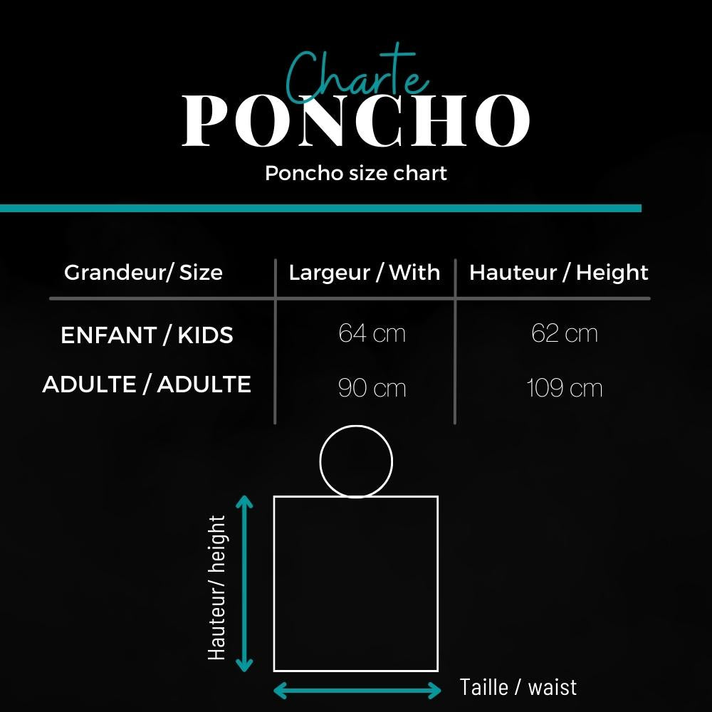 K5 - Children's Microfiber Poncho - Surfing Dinosaur