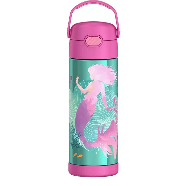 Thermos Funtainer 16 Ounce Stainless Steel Vacuum Insulated Bottle - Little Mermaid