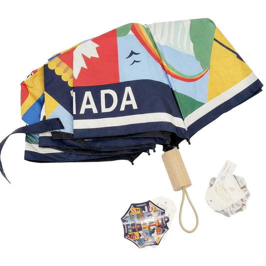 Canada Heritage Icon Folding Umbrella UV Sun and Rain