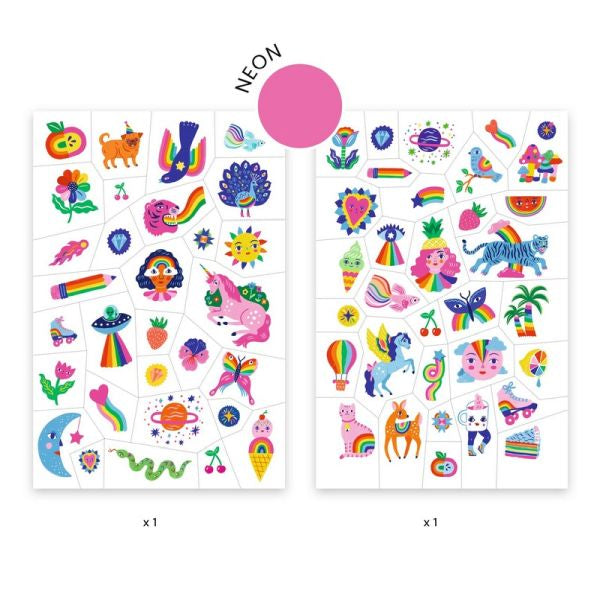 Djeco - Temporary Tattoos Two-Page Sets