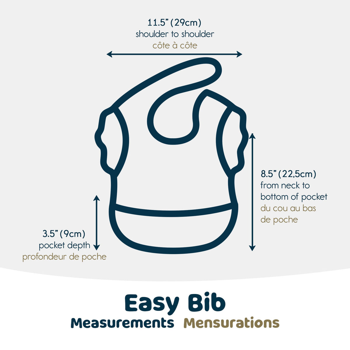 Tiny Twinkle - Mess-proof Easy Bib Ruffle - Single Bibs