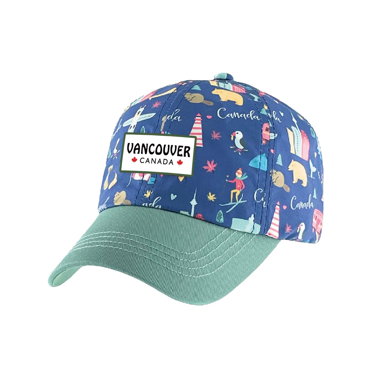 Northern Icons - Kids Vancouver Adventure Icons Baseball Cap Blue