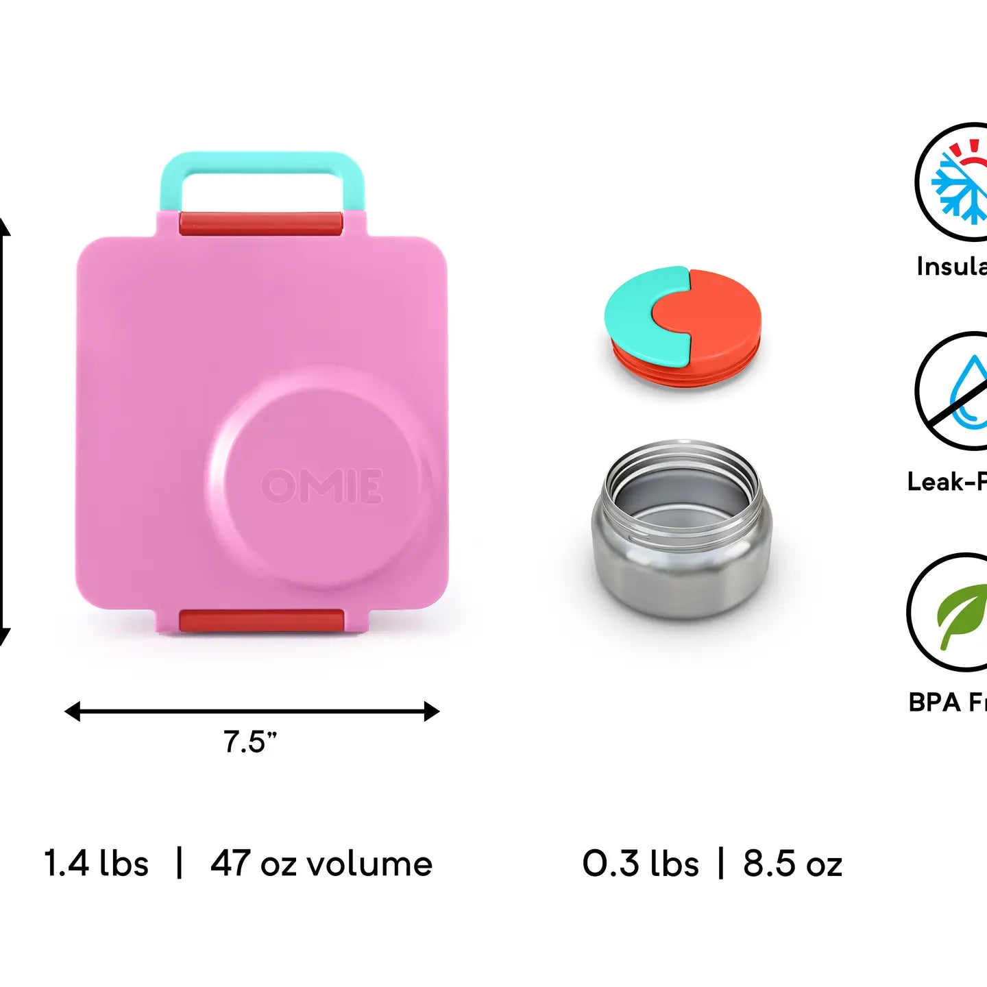 Omielife - OmieBox Bento - Pink Berry