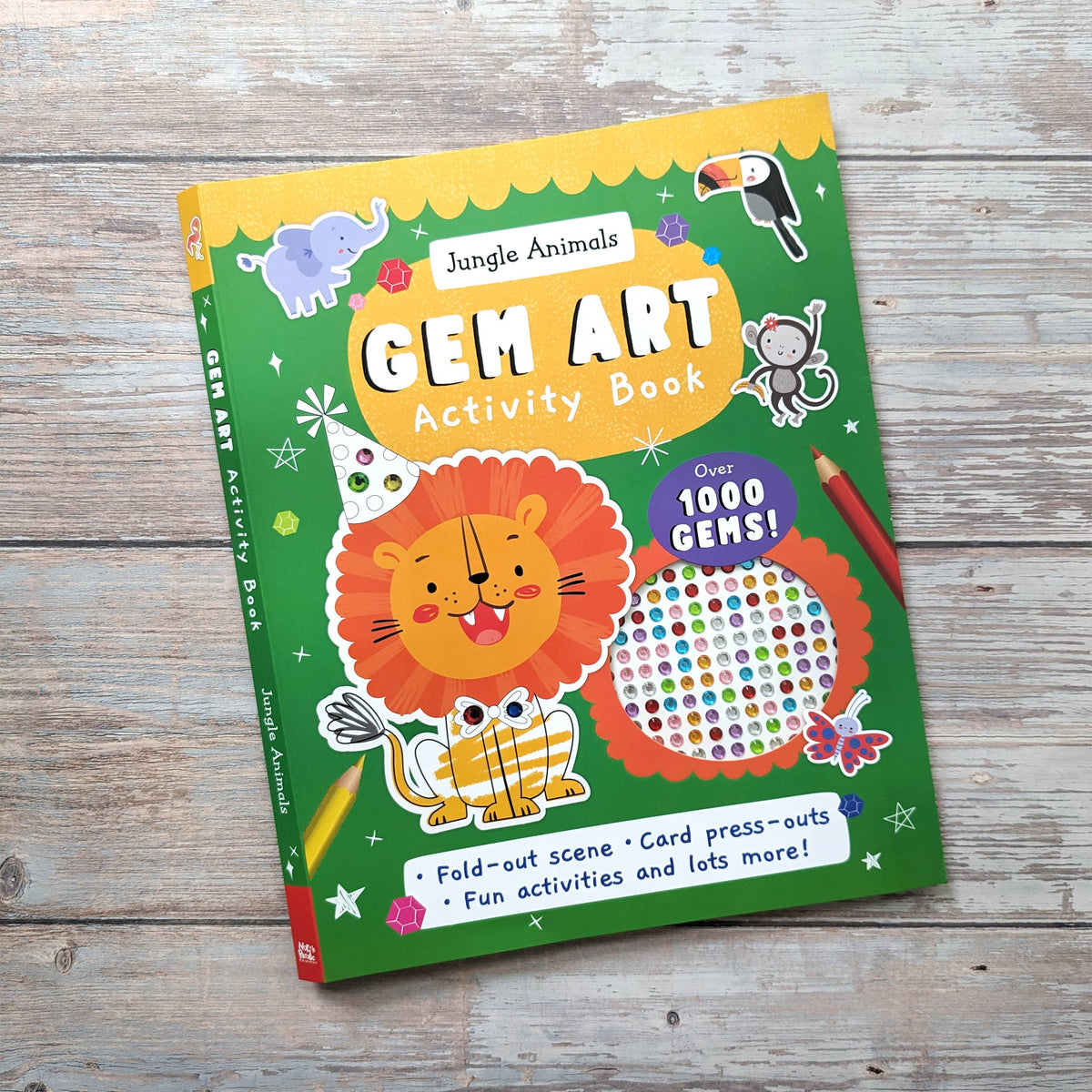 Robert Frederick - Gem Art Activity Book - Jungle Animals