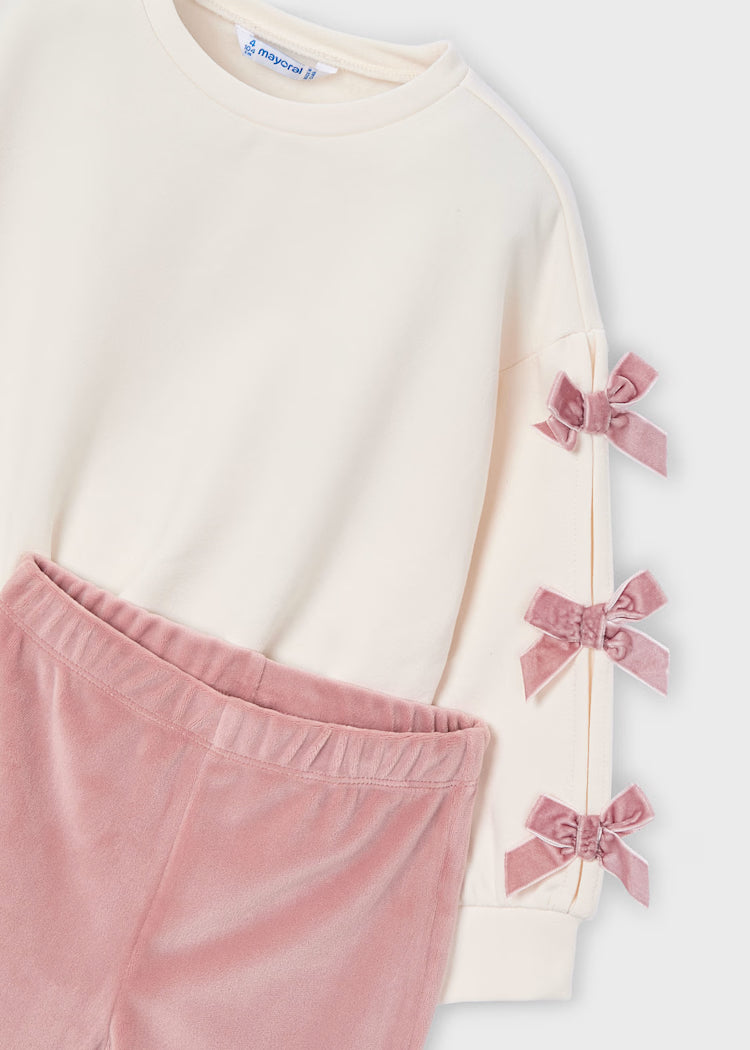 Mayoral - Bow Sweatshirt and Leggings Set