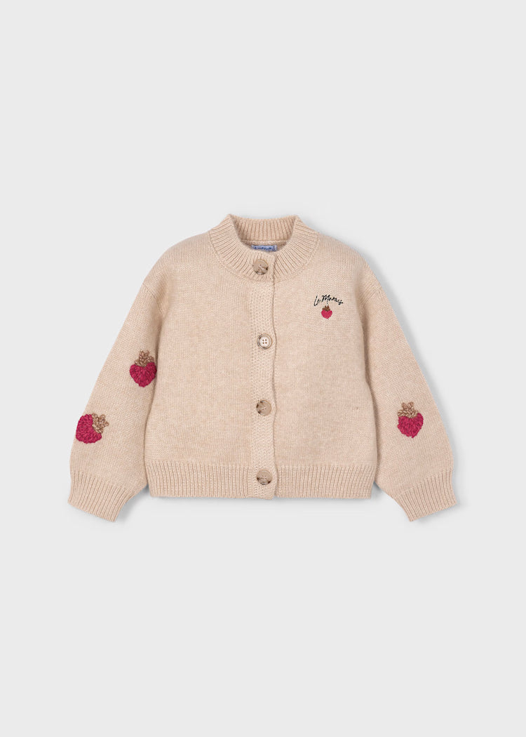 Mayoral Girl Knit Cardigan Sesame Red
