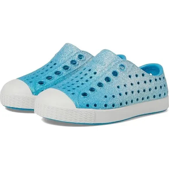 Native Shoes Jefferson Kids' Bio Bling Slip-On - Future Purple Bling
