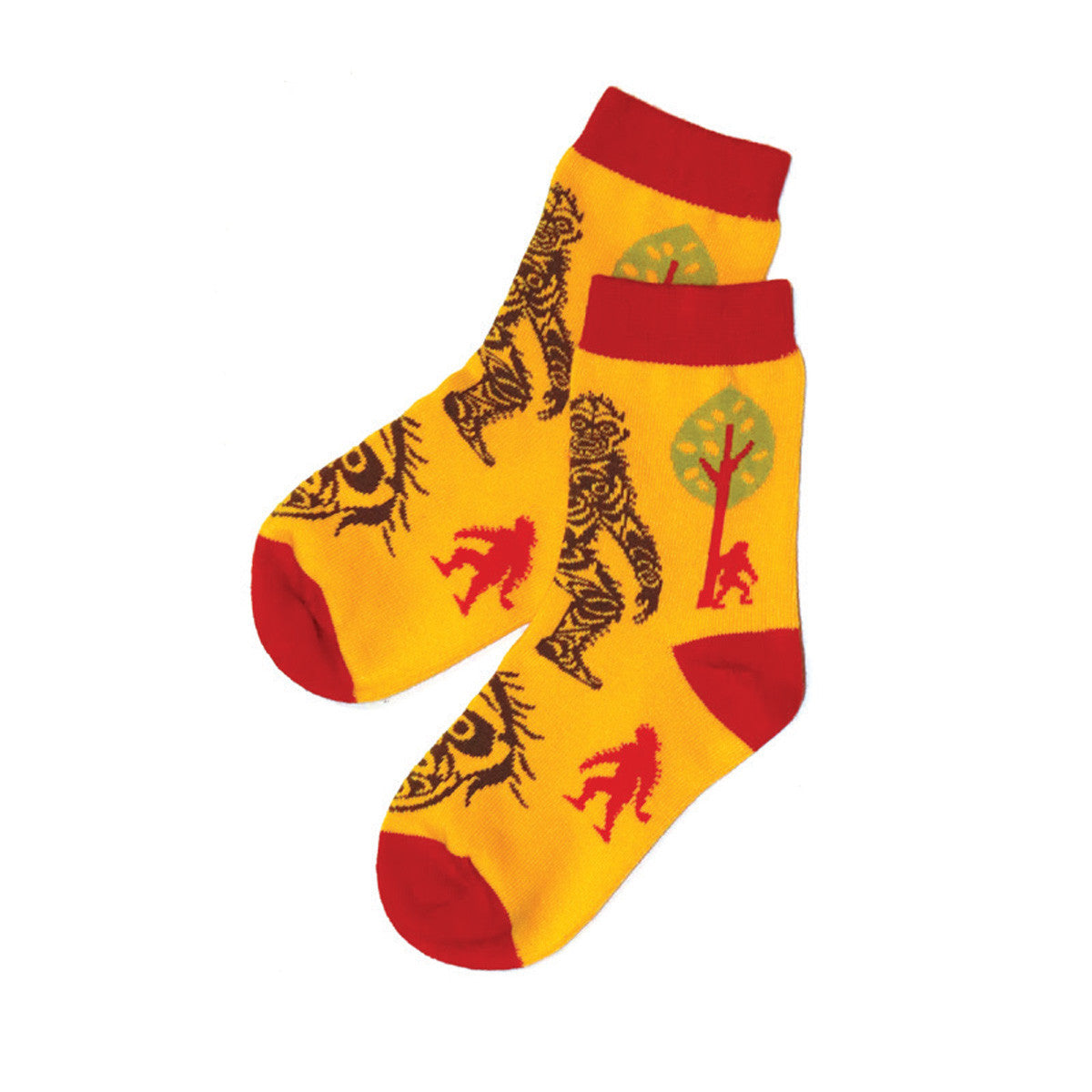Native Northwest Kids Socks Indigenous Art, children's socks — detail view