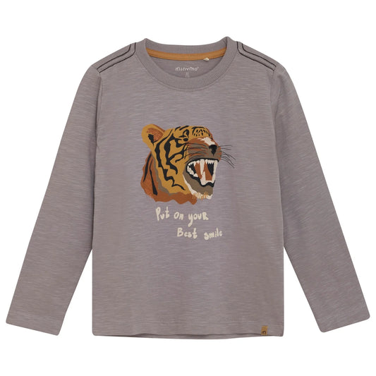 Minymo - Long Sleeve Wild Animal T-shirt - 5 years