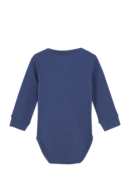 Minymo - Long Sleeve Ribbed Bodysuit - 3M