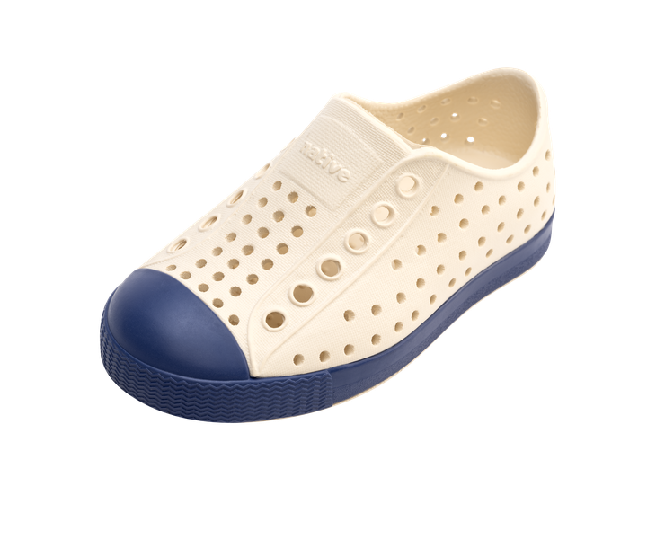 Native Shoes Jefferson Kids - Bone White / Ink Blue