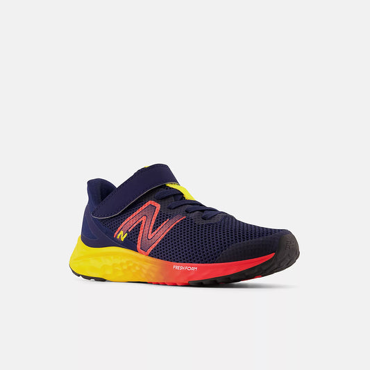 New Balance Fresh Foam Arishi v4 Running Shoes – Bungee Lace with Top Strap - Little Kids - Team Navy