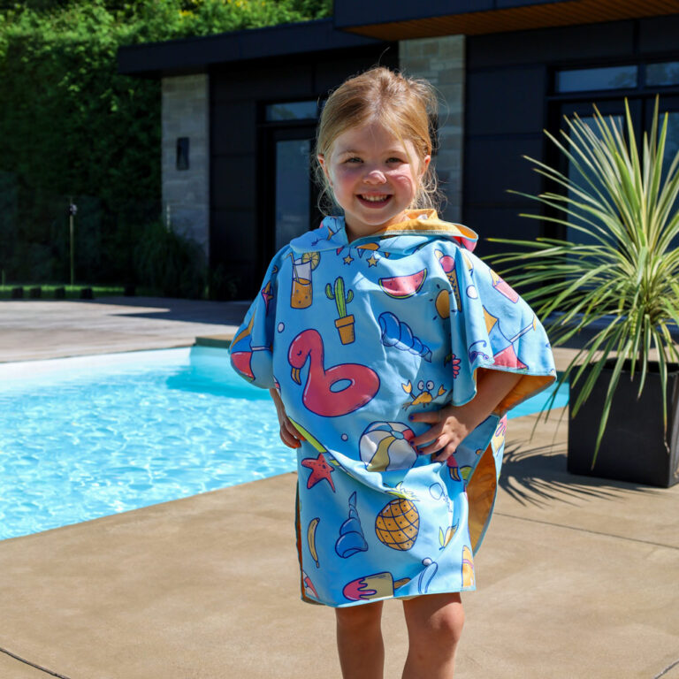 K5 - Children's Microfiber Poncho - Destination sun