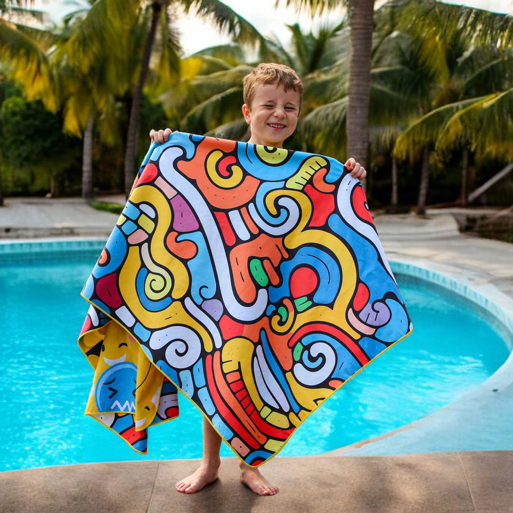 K5 - Microfiber Towel - Colorful Emoji